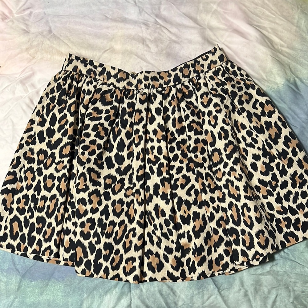 Kate spade leopard skirt